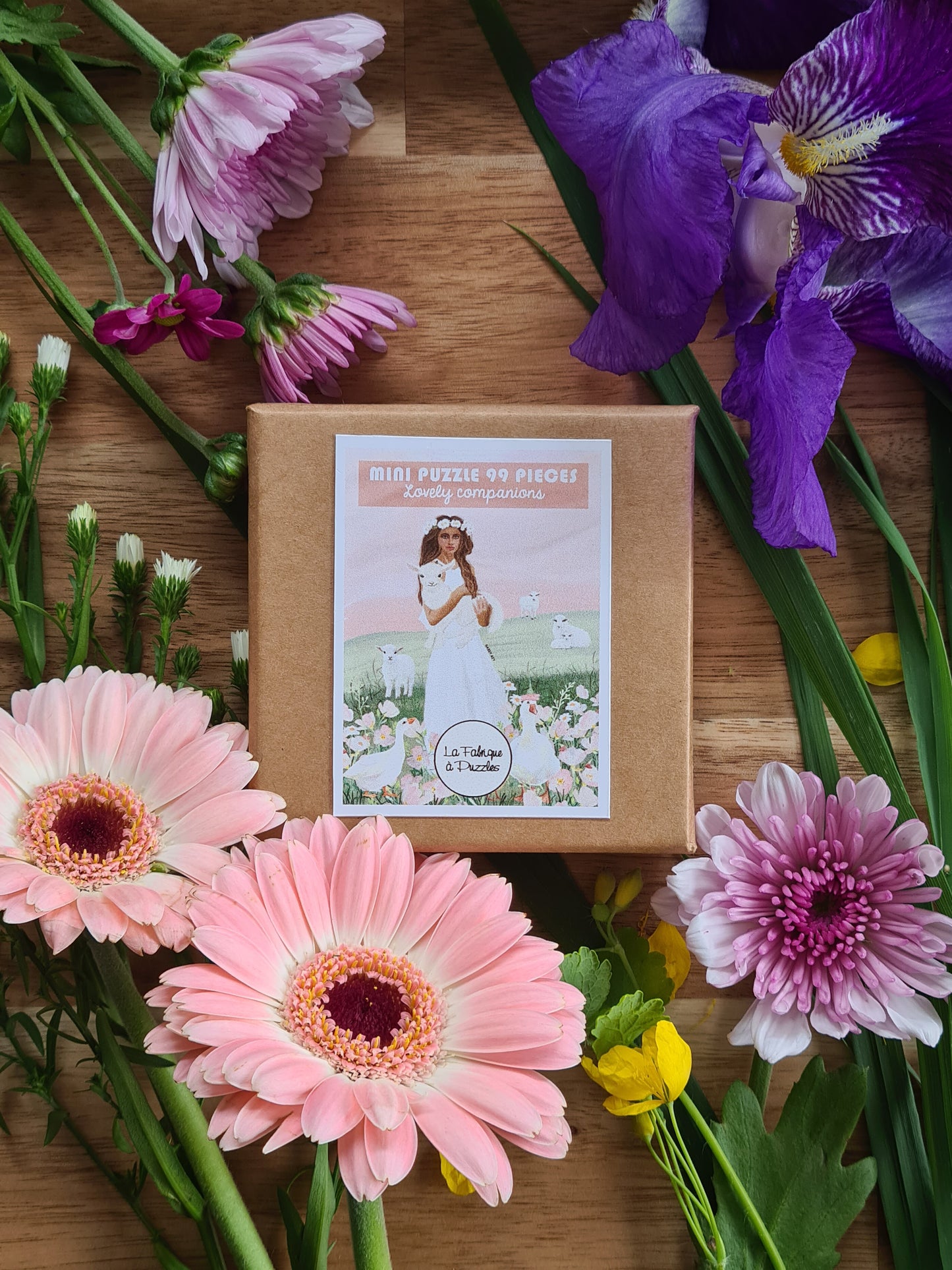 Mini Puzzle 99 Pièces "Lovely companions" par Sassy Rey Designs