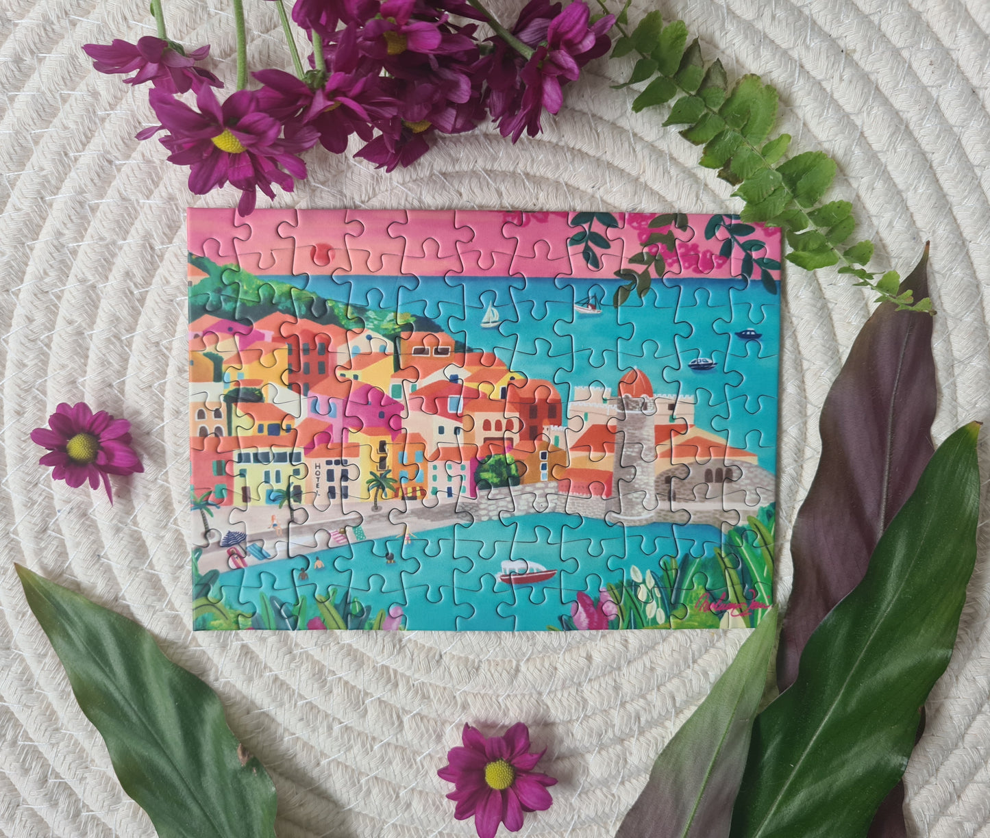 Mini Puzzle 99 pieces "Collioure" by Nolwenn Studio