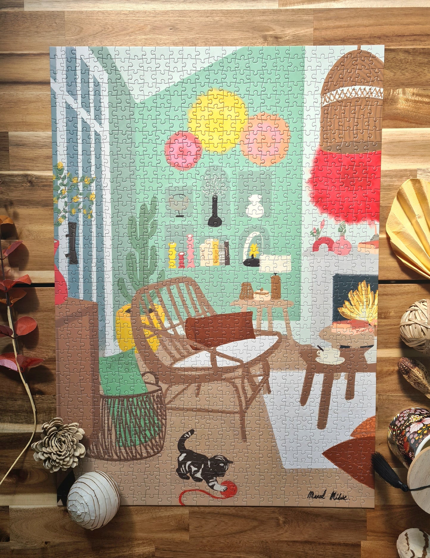Puzzle n°10 "Cosy Sunday Afternoon" 1000 pièces par Marcel Méduse