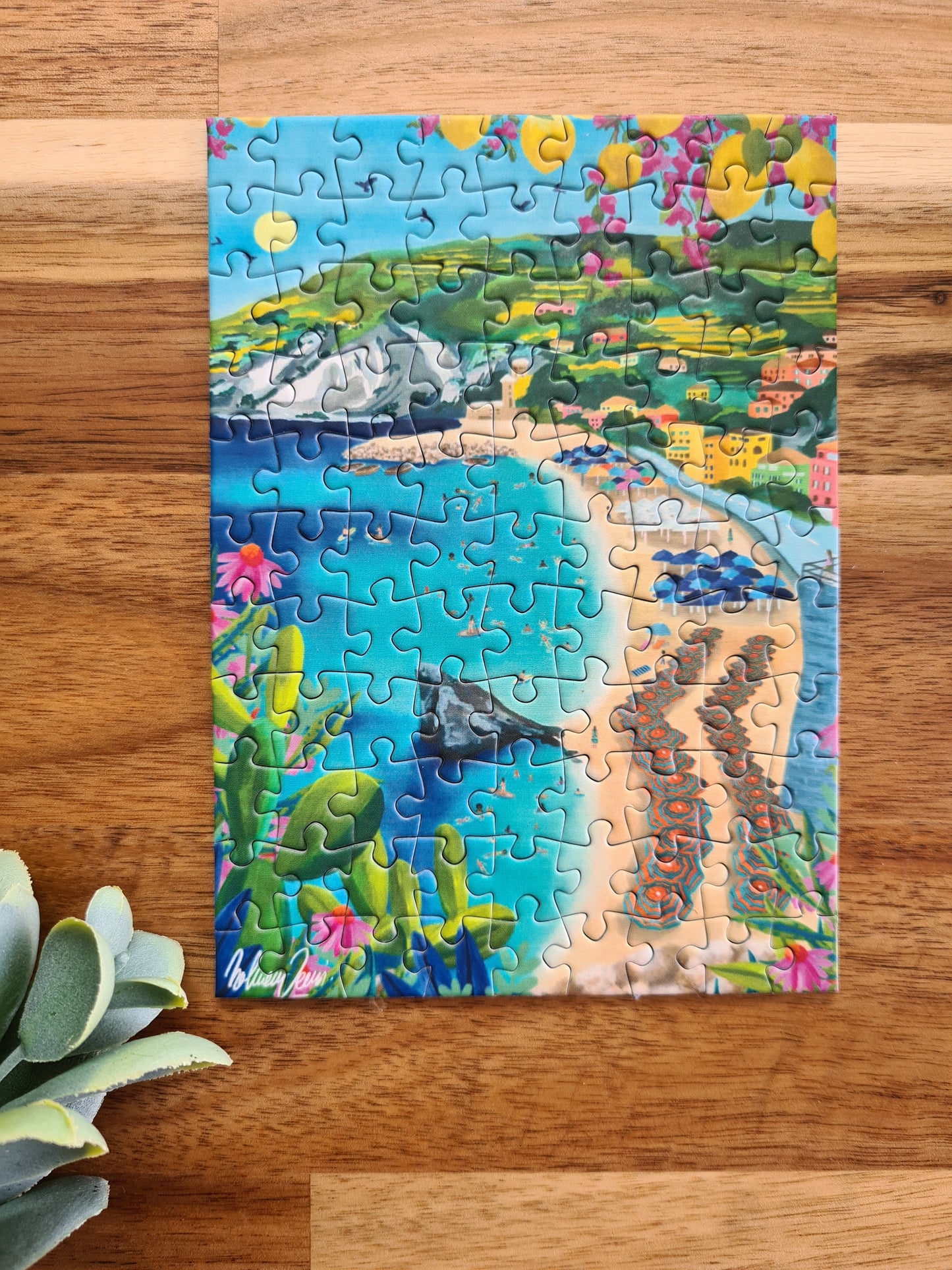 Mini Puzzle 99 pièces "Monterosso, Italie" par Nolwenn Studio