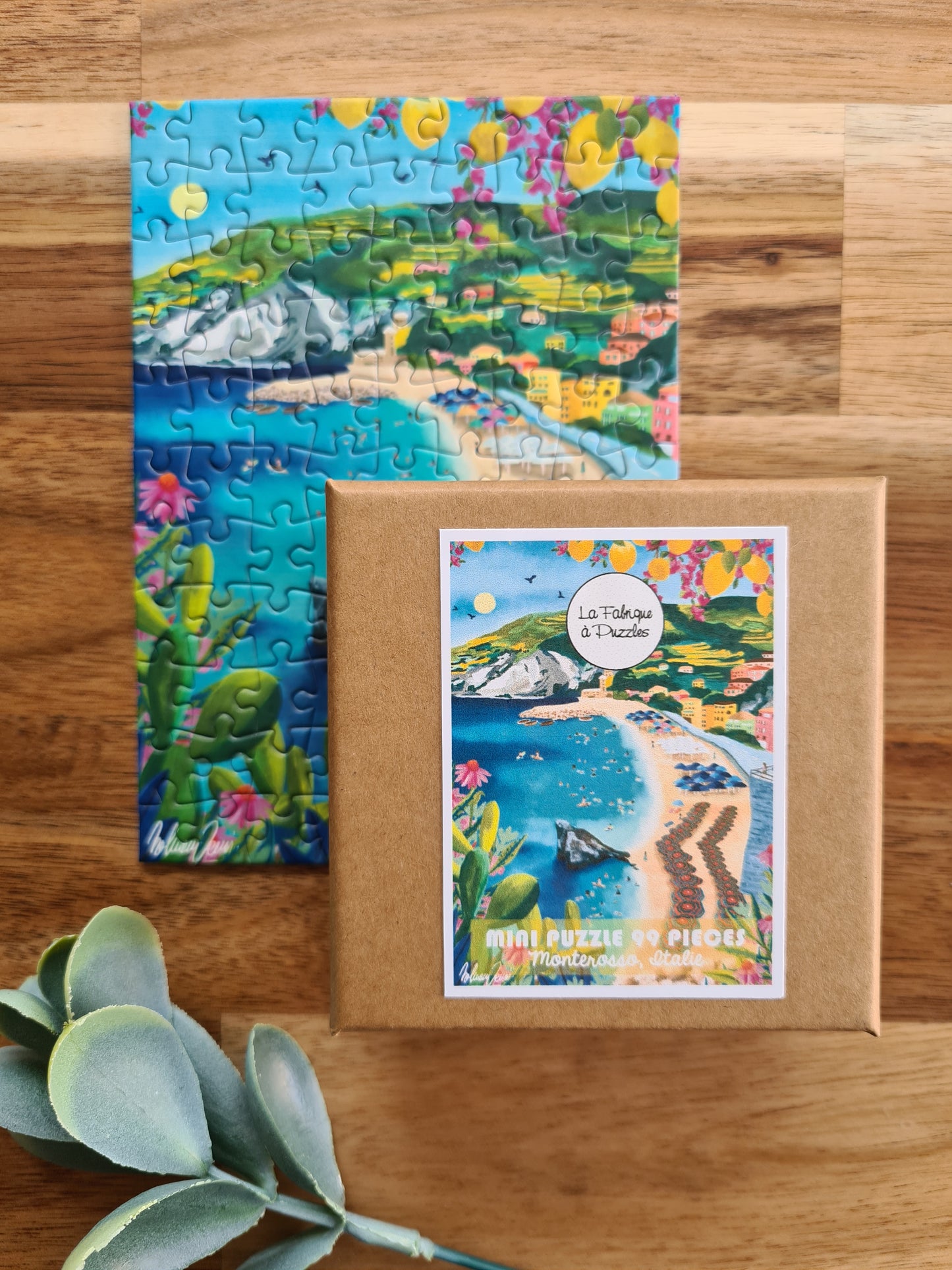 Mini Puzzle 99 pièces "Monterosso, Italie" par Nolwenn Studio