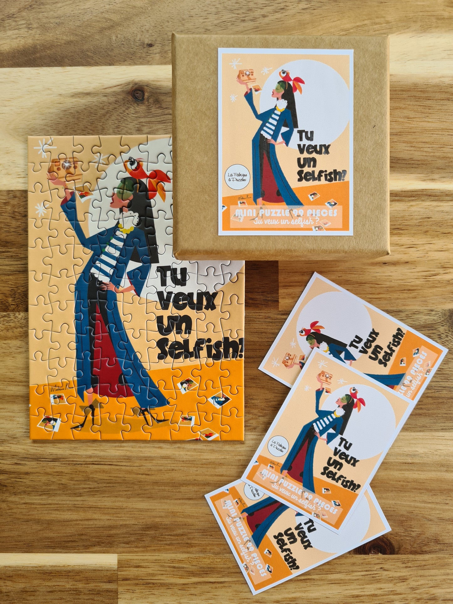Mini Puzzle 99 pièces "Selfish" par Roméo Illustratrice