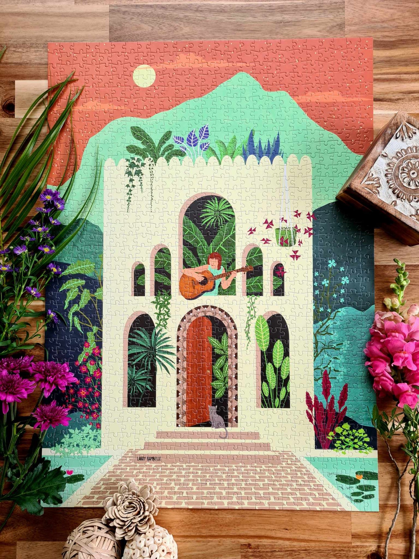 Puzzle n°15 "Sérénade enchantée" 1000 pieces by Larry Bambelle