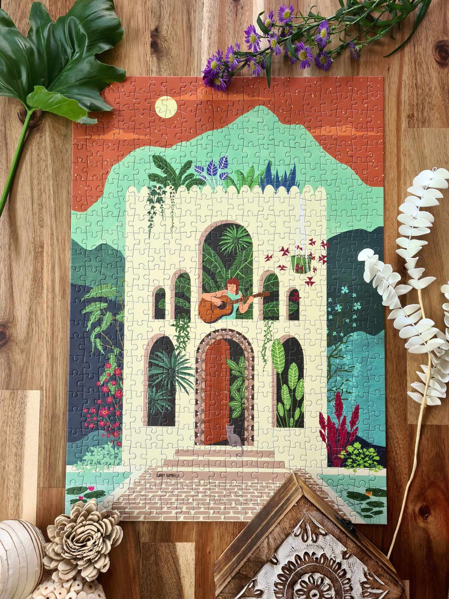 Puzzle n#15 "Sérénade enchantée" 500 pieces by Larry Bambelle