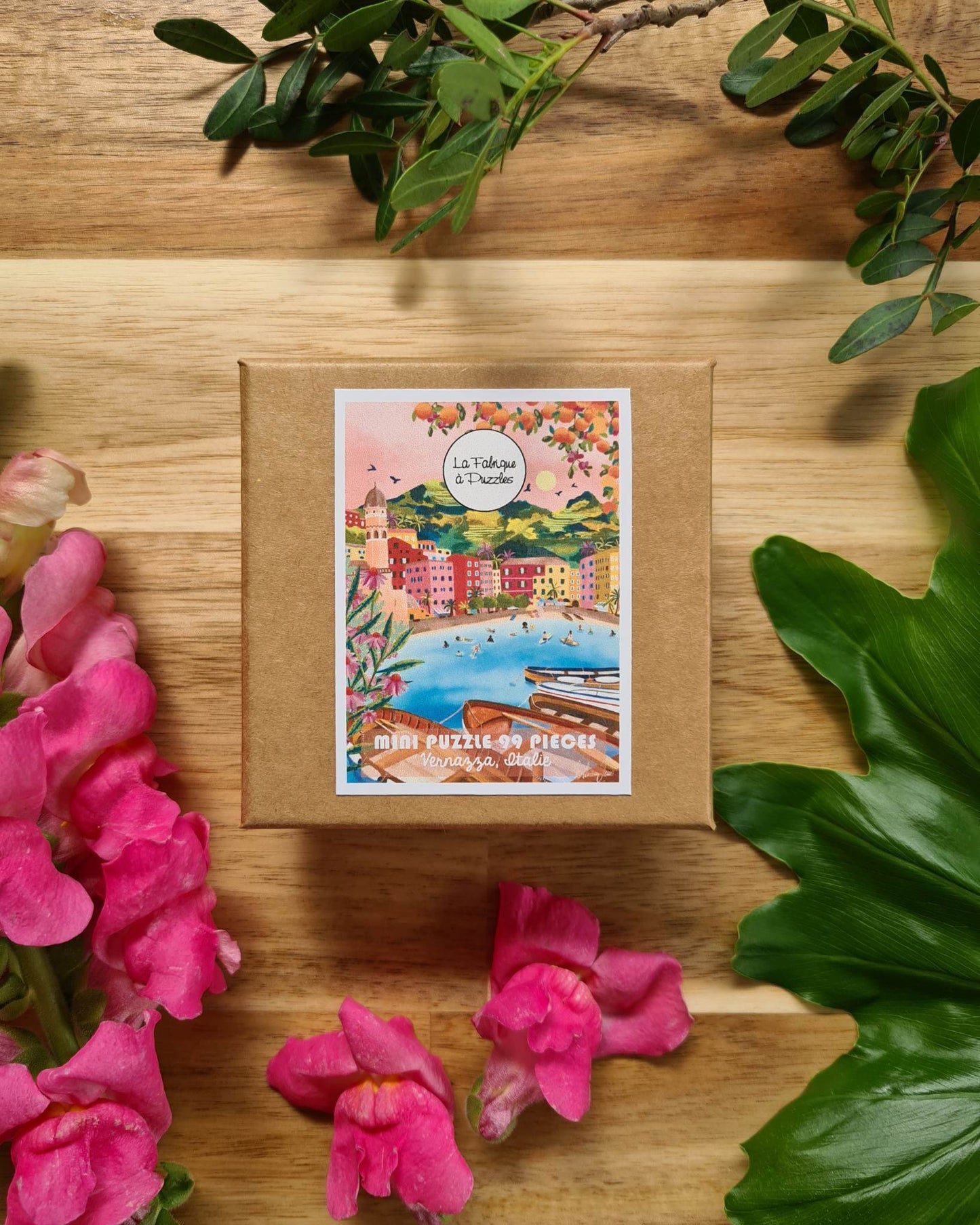Mini Puzzle 99 pièces "Vernazza, Italie" par Nolwenn Studio