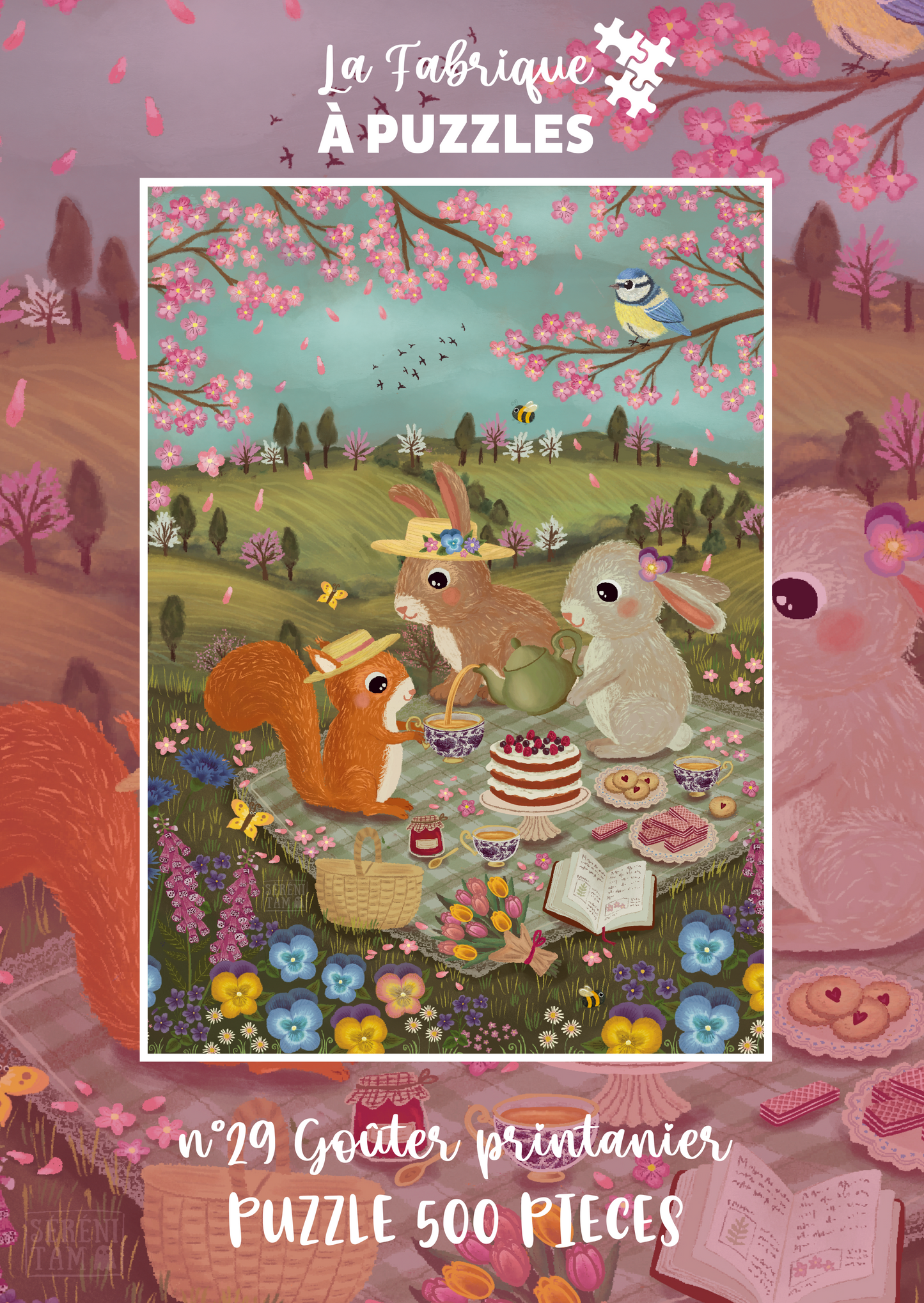 Puzzle n°29 "Goûter printanier" 500 pièces par Sérénitam