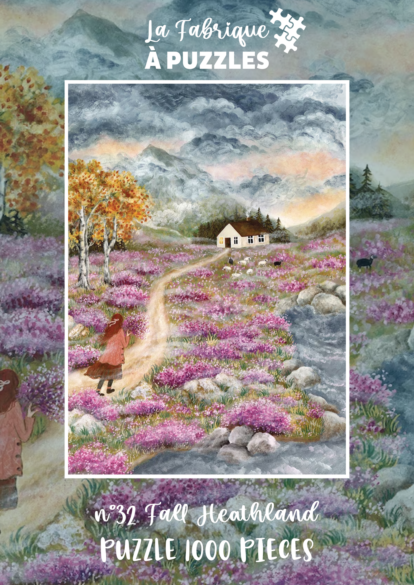 Puzzle n° 32 "Fall Heathland" d'Asia Spettel 1000 pièces
