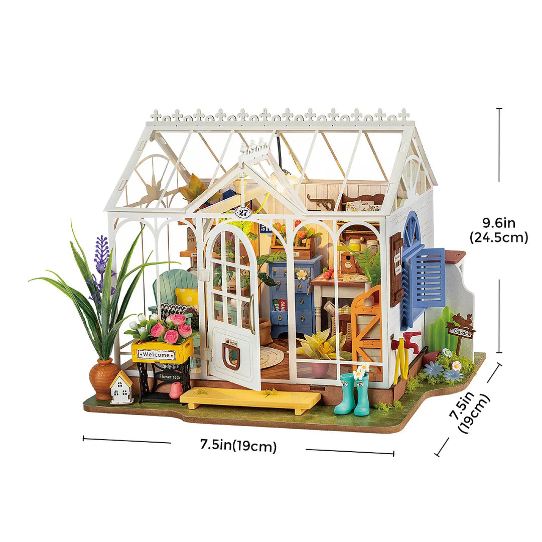 KIT de Maison miniature DIY (Robotime Rolife) - Dreamy Garden House avec éclairage LED