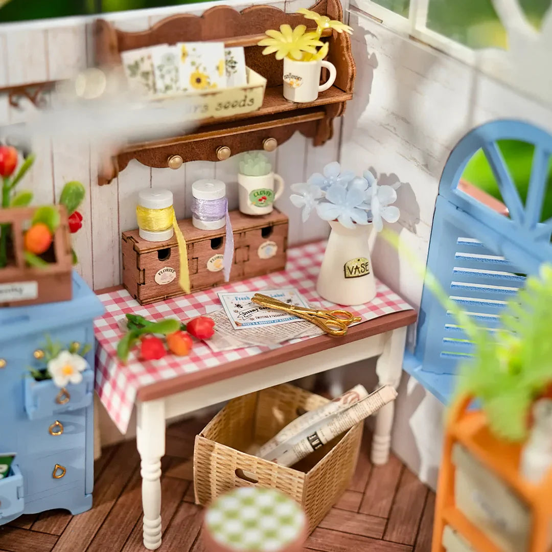 KIT de Maison miniature DIY (Robotime Rolife) - Dreamy Garden House avec éclairage LED