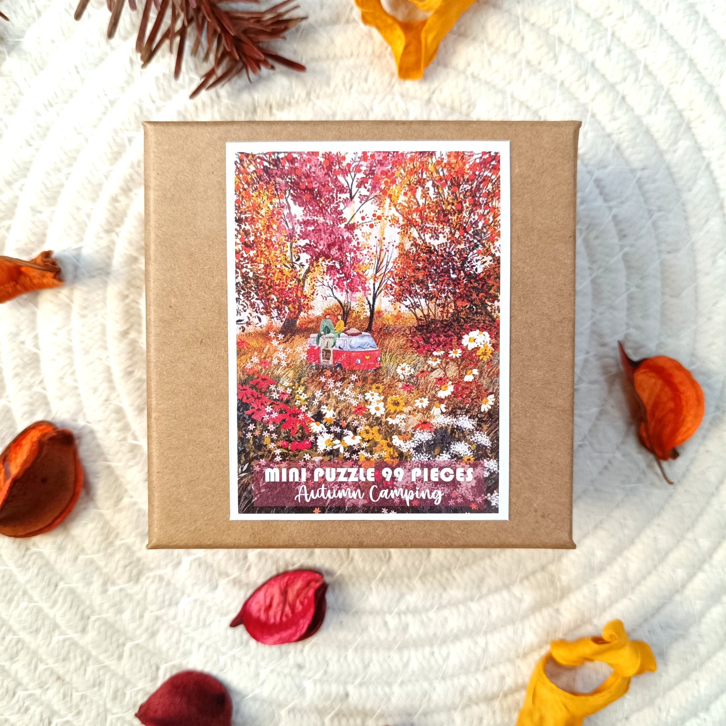 Mini Puzzle 99 pieces "Autumn Camping" by Laivi Põder