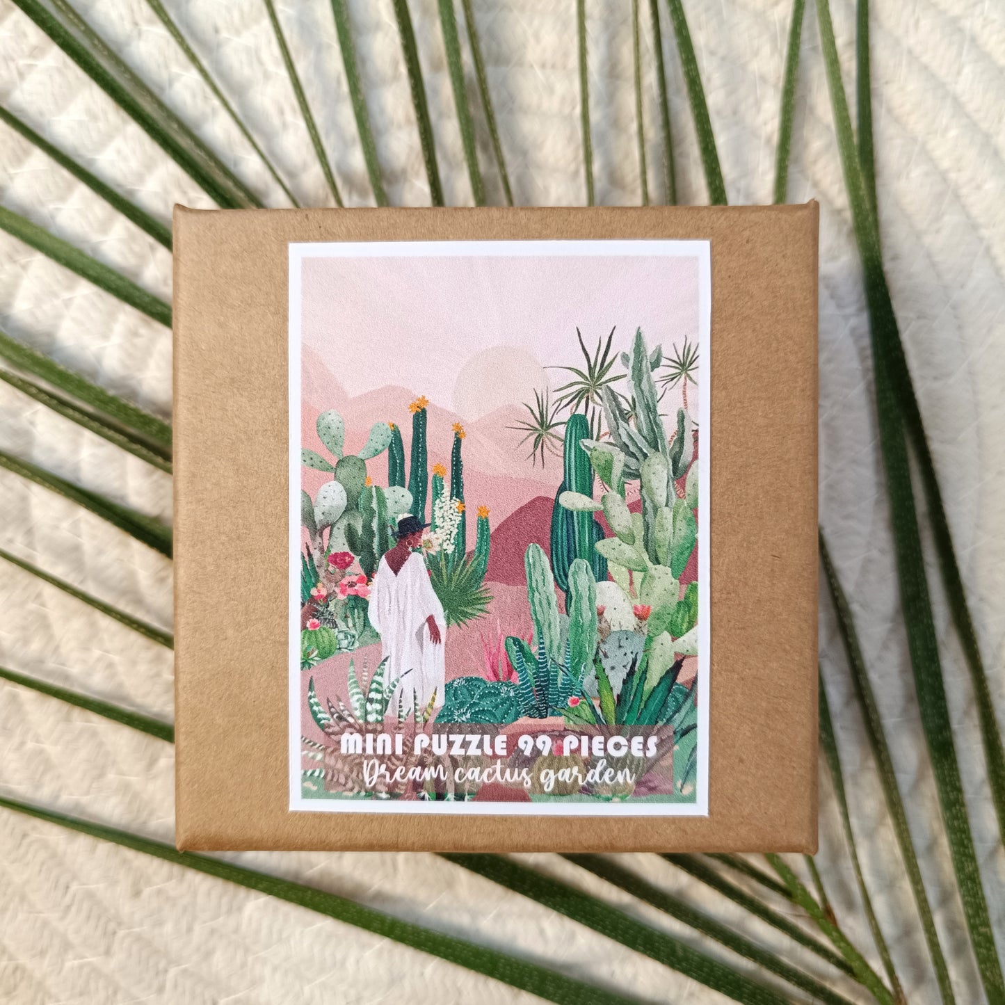 Mini Puzzle 99 Pieces "Dream cactus garden" by Sassy Rey Designs