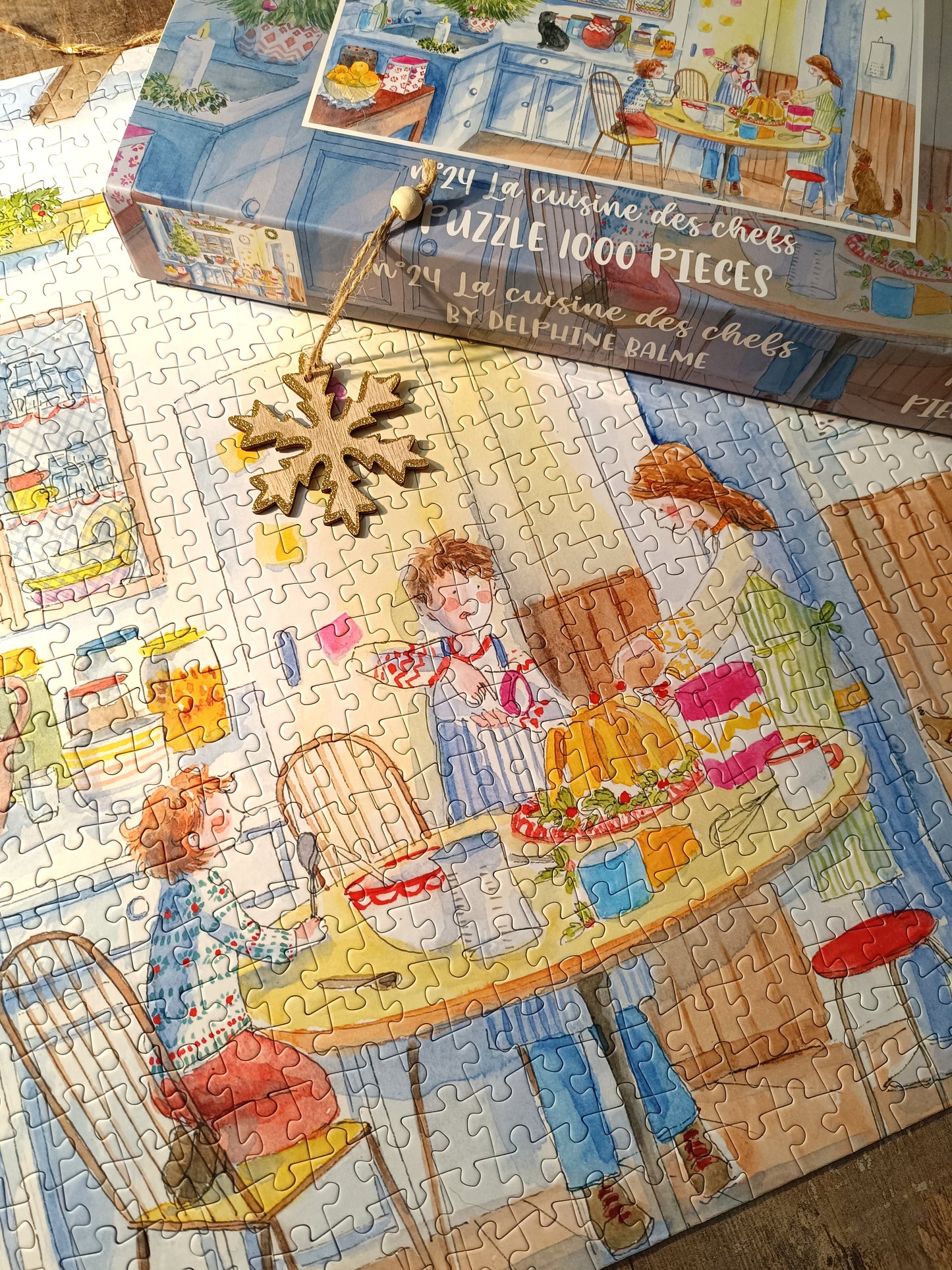 Puzzle n°24 "La cuisine des chefs" 1000 pieces by Delphine Balme