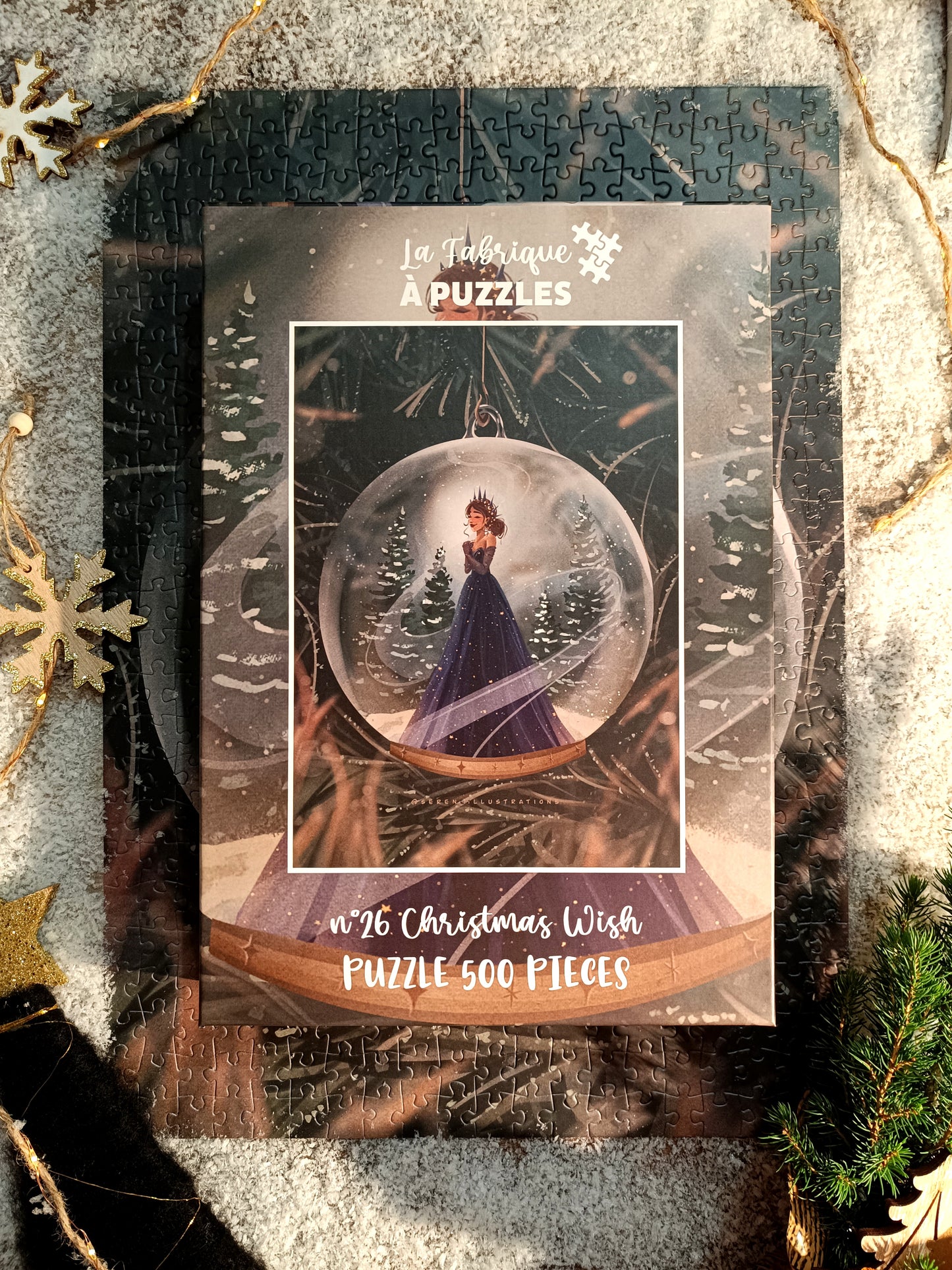 Puzzle n°26 "Christmas Wish" 500 pieces by Serene Illustrations