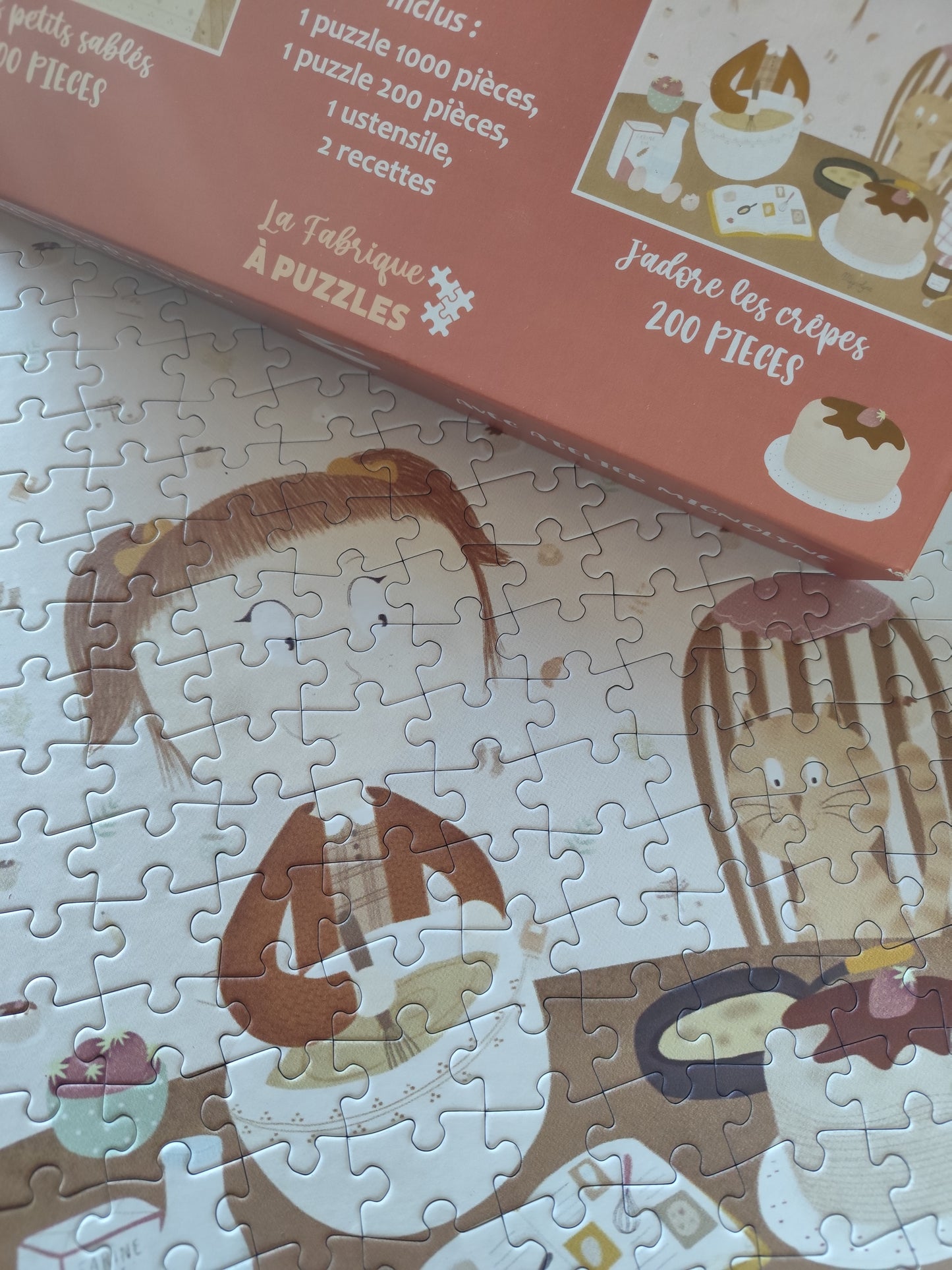 Coffret Family Puzzle Box - 2 puzzles 200/1000 pièces - Cuisinons en famille