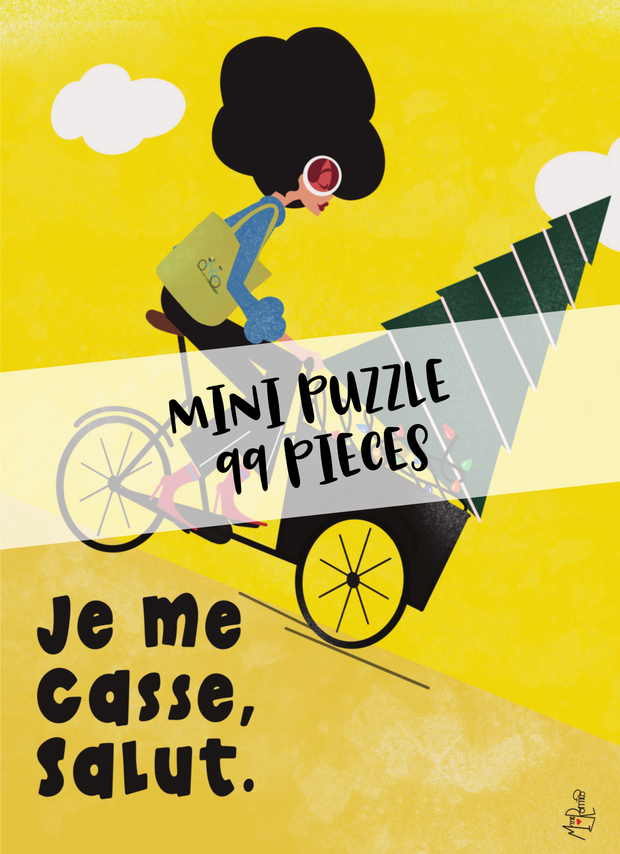 Mini Puzzle 99 pièces "Je me casse, salut" par Roméo Illustratrice