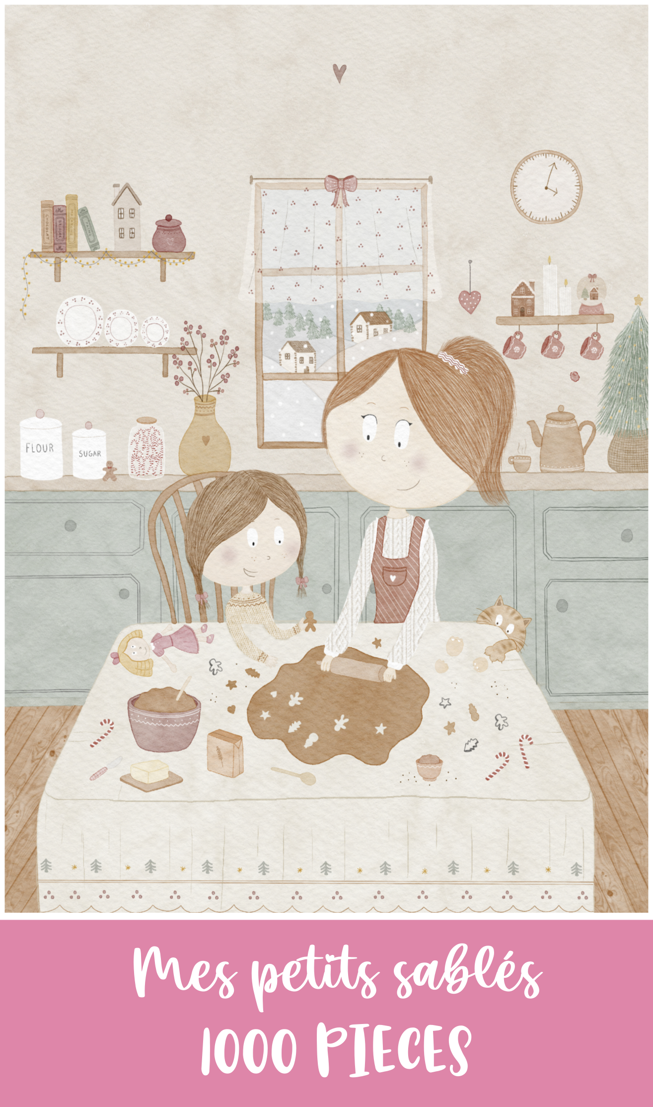 Coffret Family Puzzle Box - 2 puzzles 200/1000 pièces - Cuisinons en famille