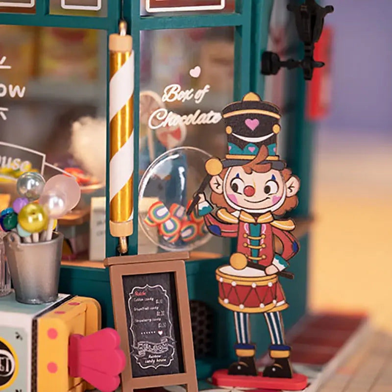 KIT de Maison miniature DIY (Robotime Rolife) - Rainbow Candy House avec éclairage LED