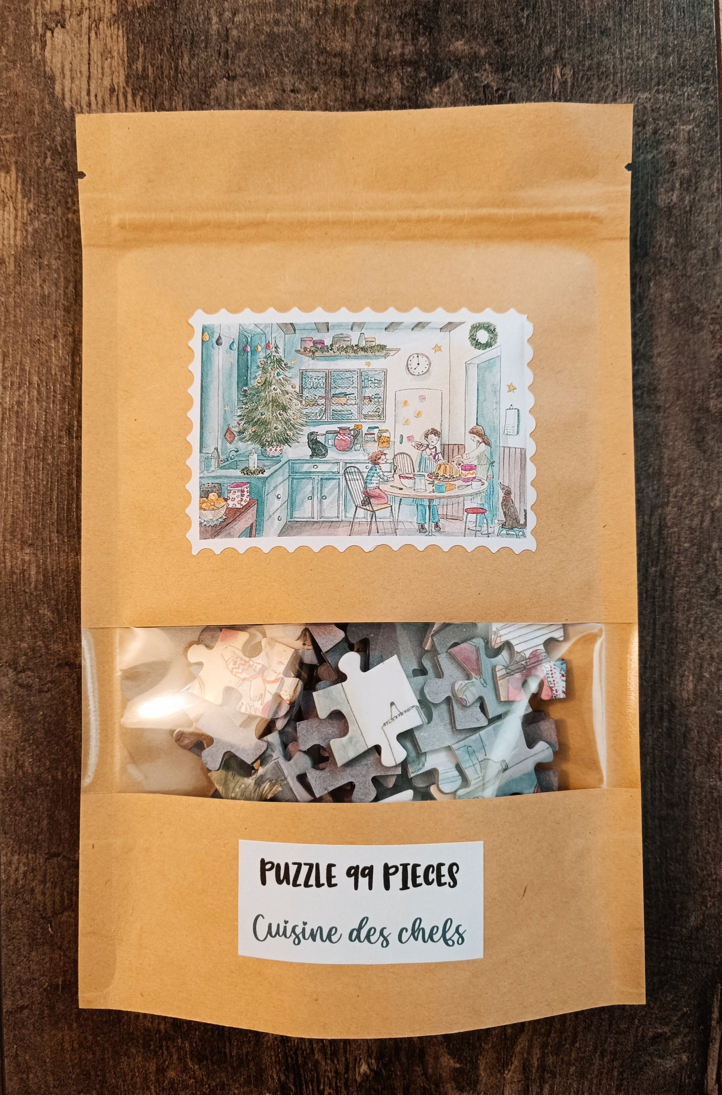 99 piece puzzle "Cuisine des chefs" by Delphine Balme