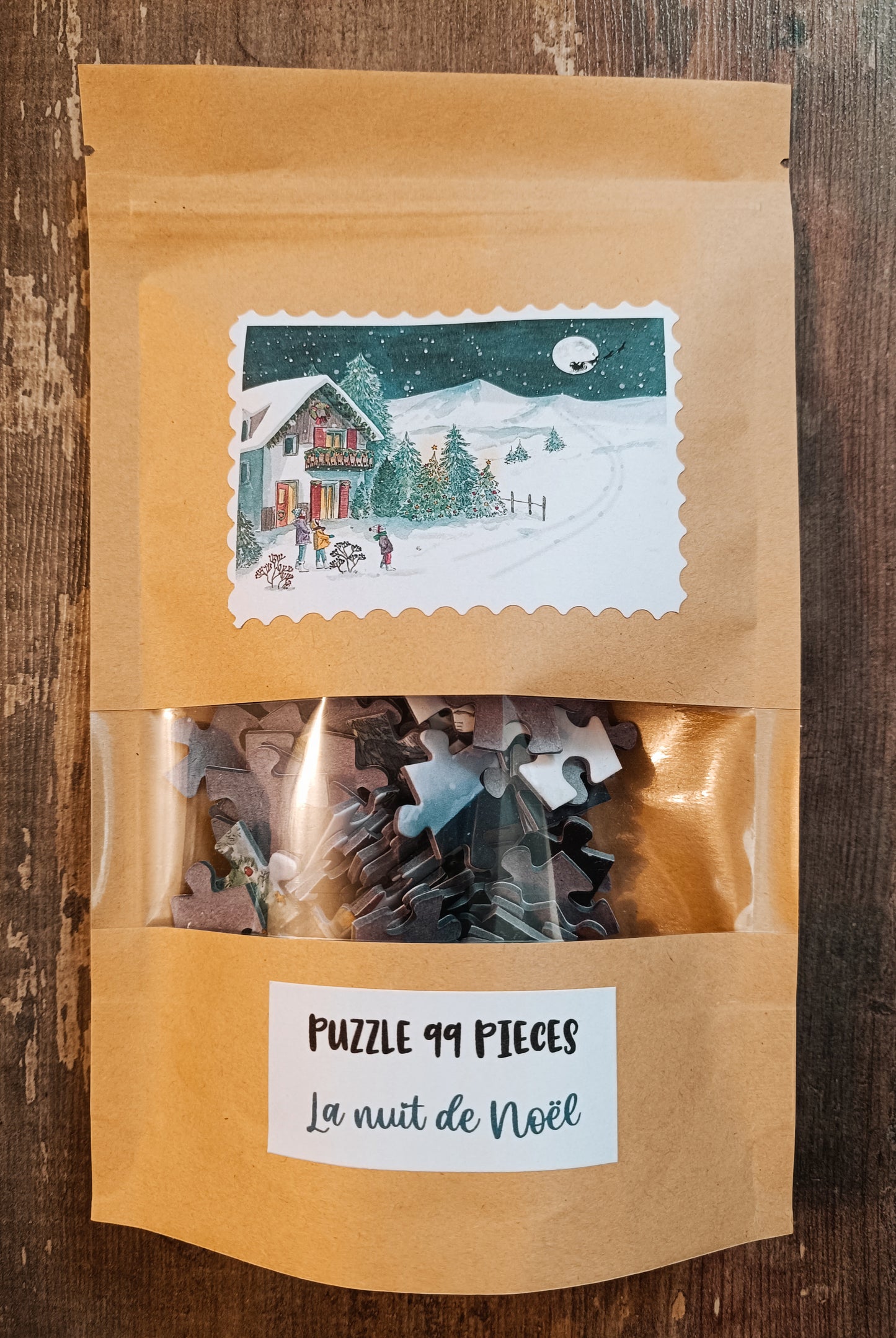 99 piece puzzle "La nuit de Noël" by Delphine Balme