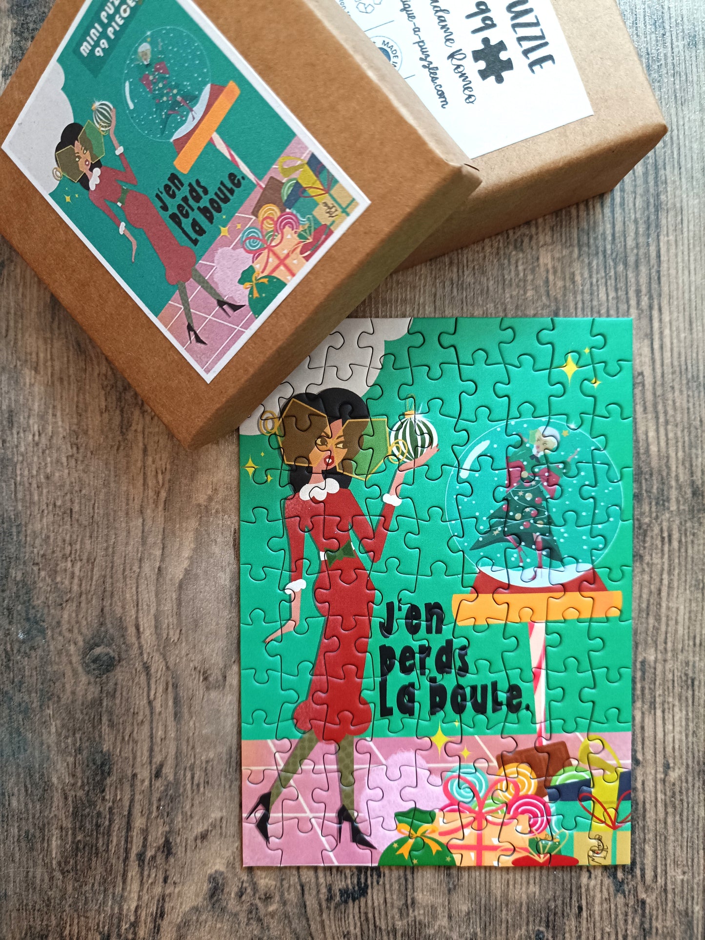 Mini Puzzle 99 pièces "J'en perds la boule" par Roméo Illustratrice