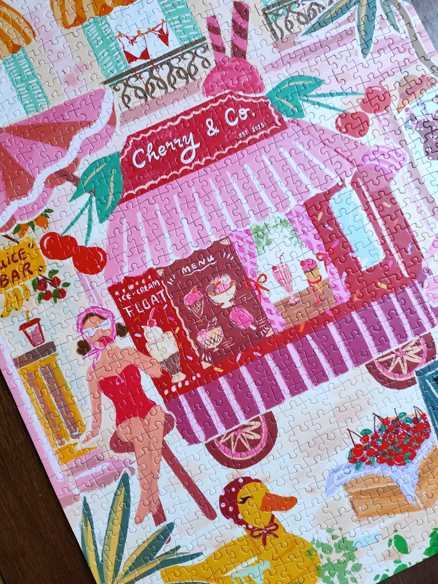 Puzzle illustré 1000 pièces "Cherry and Co"