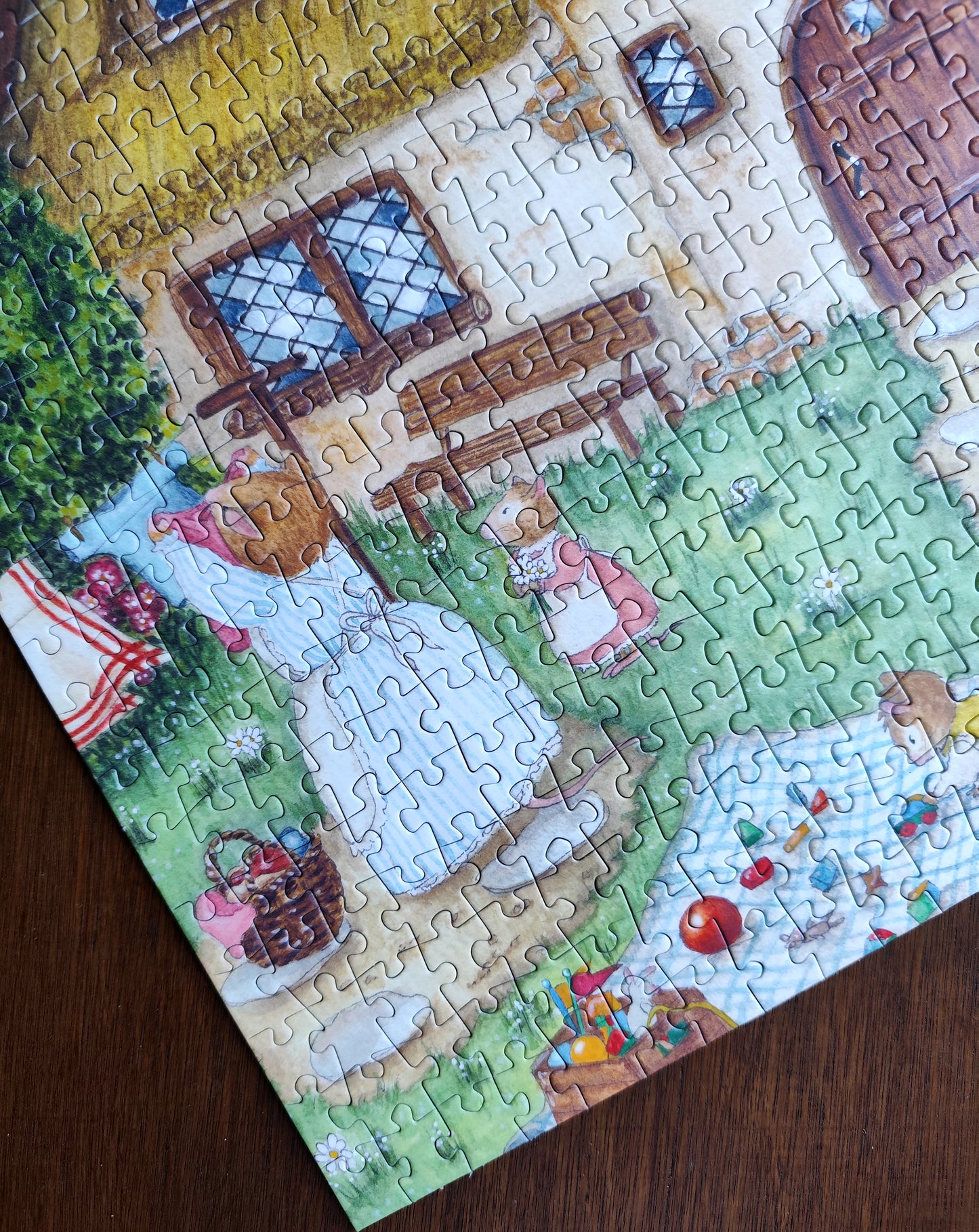 Puzzle illustré 500 pièces Cosy del Cottage "La petite chaumiere de Mme Souris"