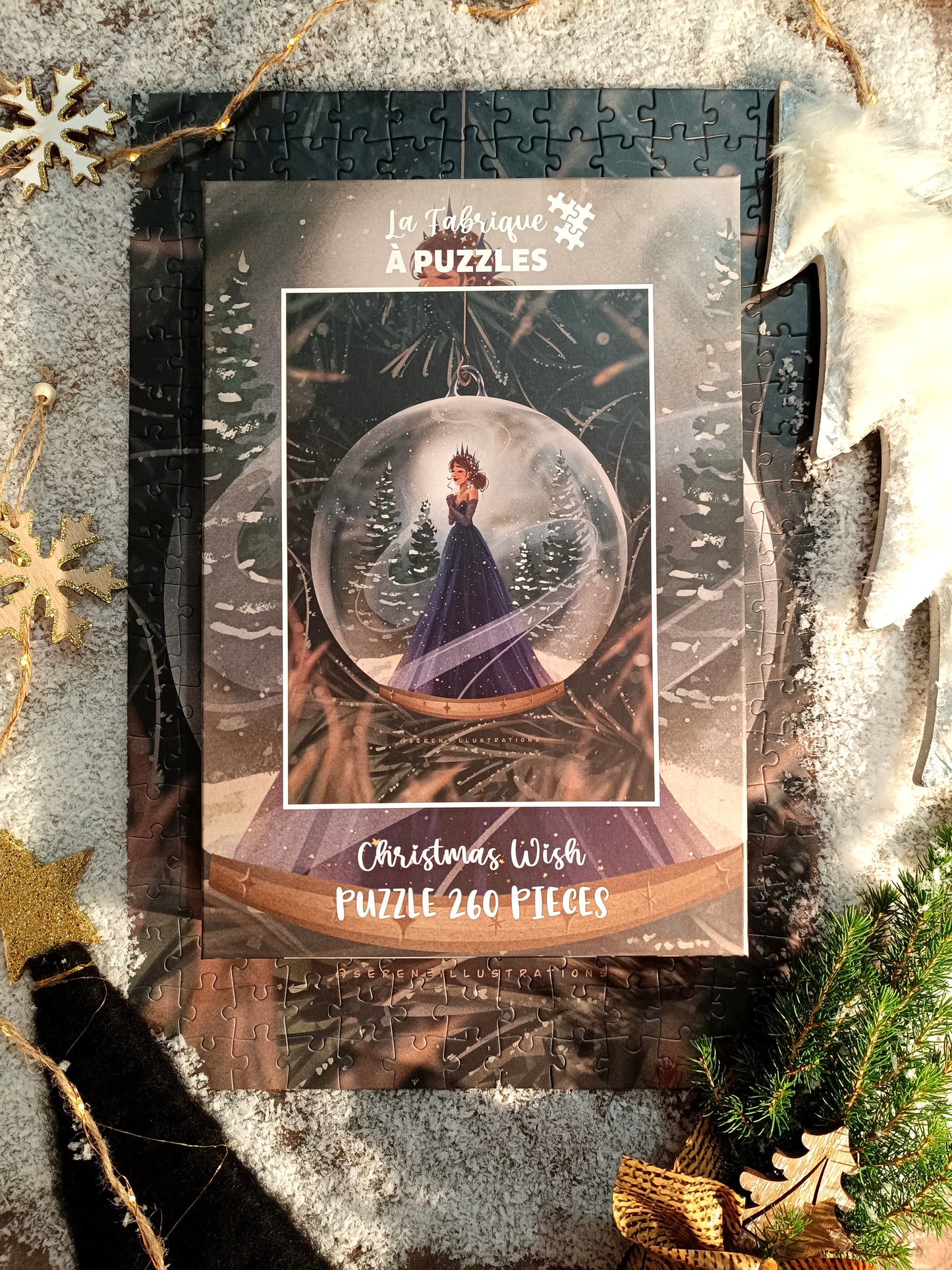 260 piece puzzle "Christmas Wish" by Serene Illustrations
