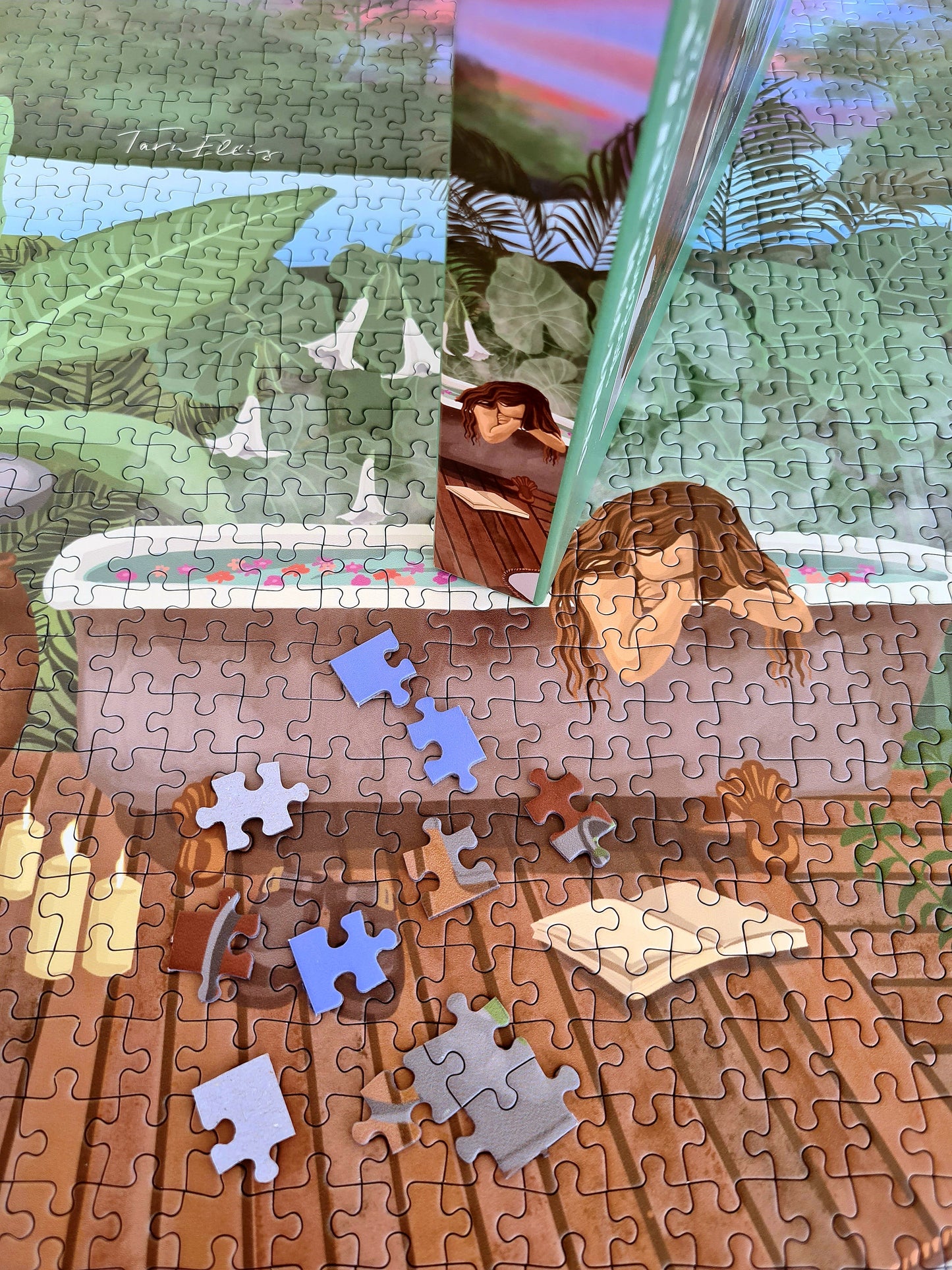 Puzzle n"4 "Dreamtime Bath" 1000 pieces