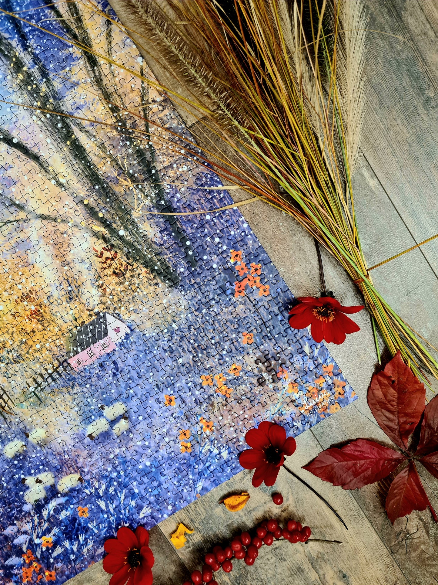 Puzzle n#2 "Glowing Winter" 1000 pieces