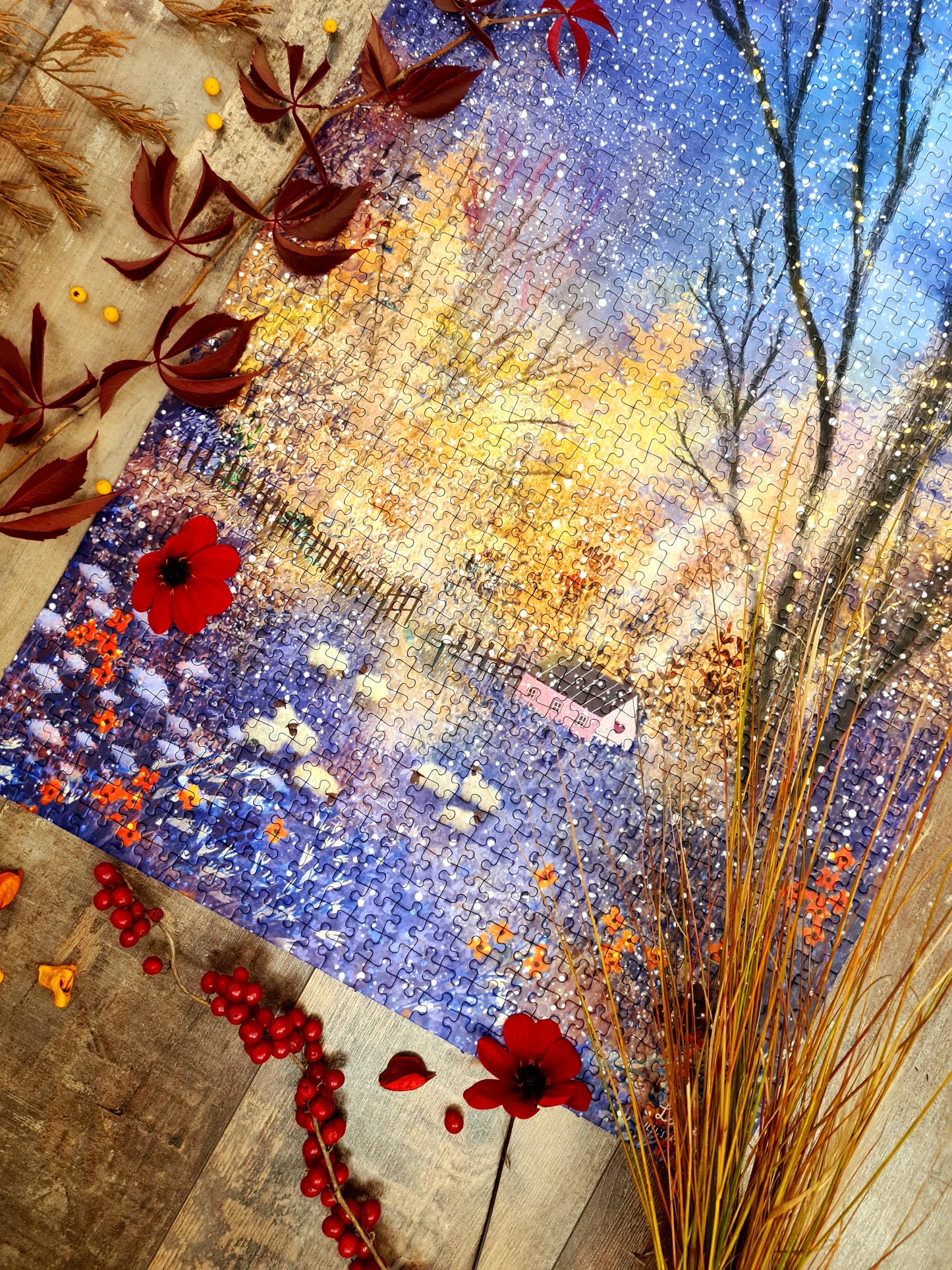 Puzzle n#2 "Glowing Winter" 1000 pieces