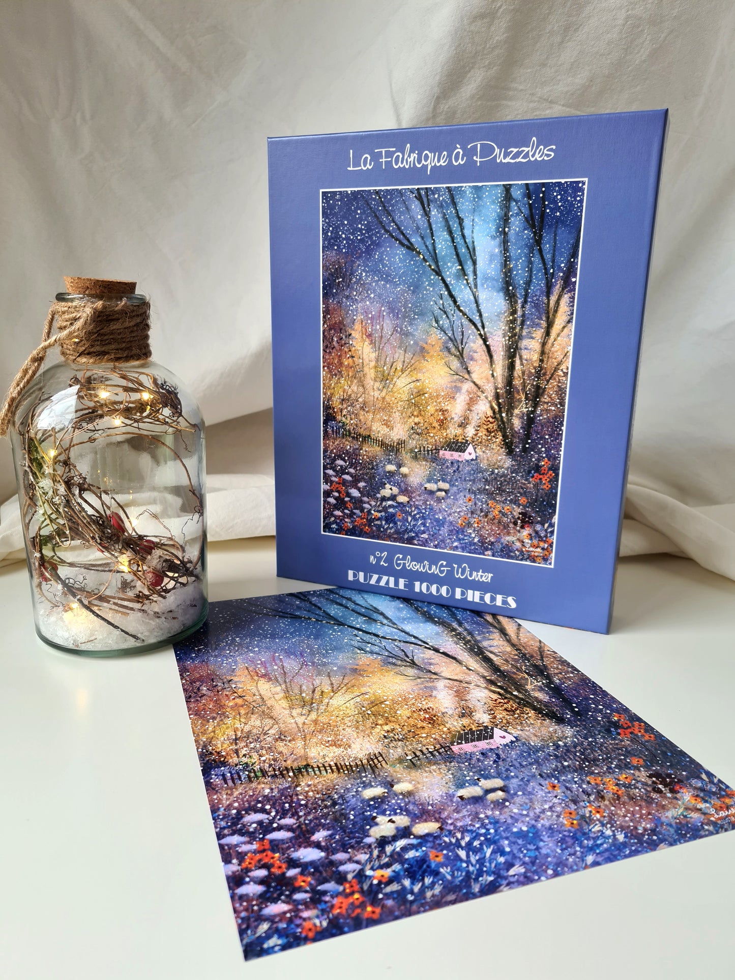 Puzzle n#2 "Glowing Winter" 1000 pieces