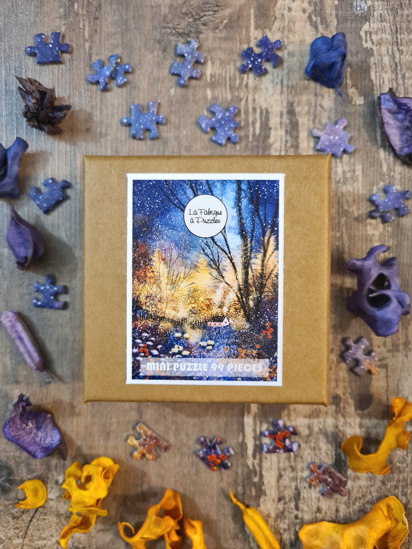 Mini Puzzle 99 pieces "Glowing Winter" by Laivi Põder