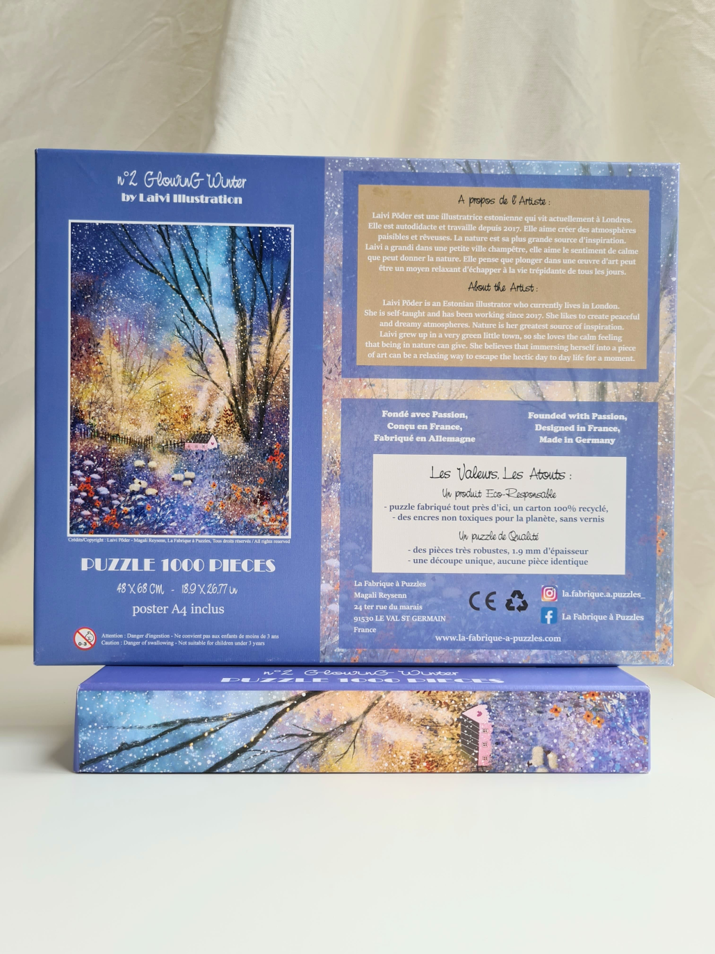 Puzzle n#2 "Glowing Winter" 1000 pieces