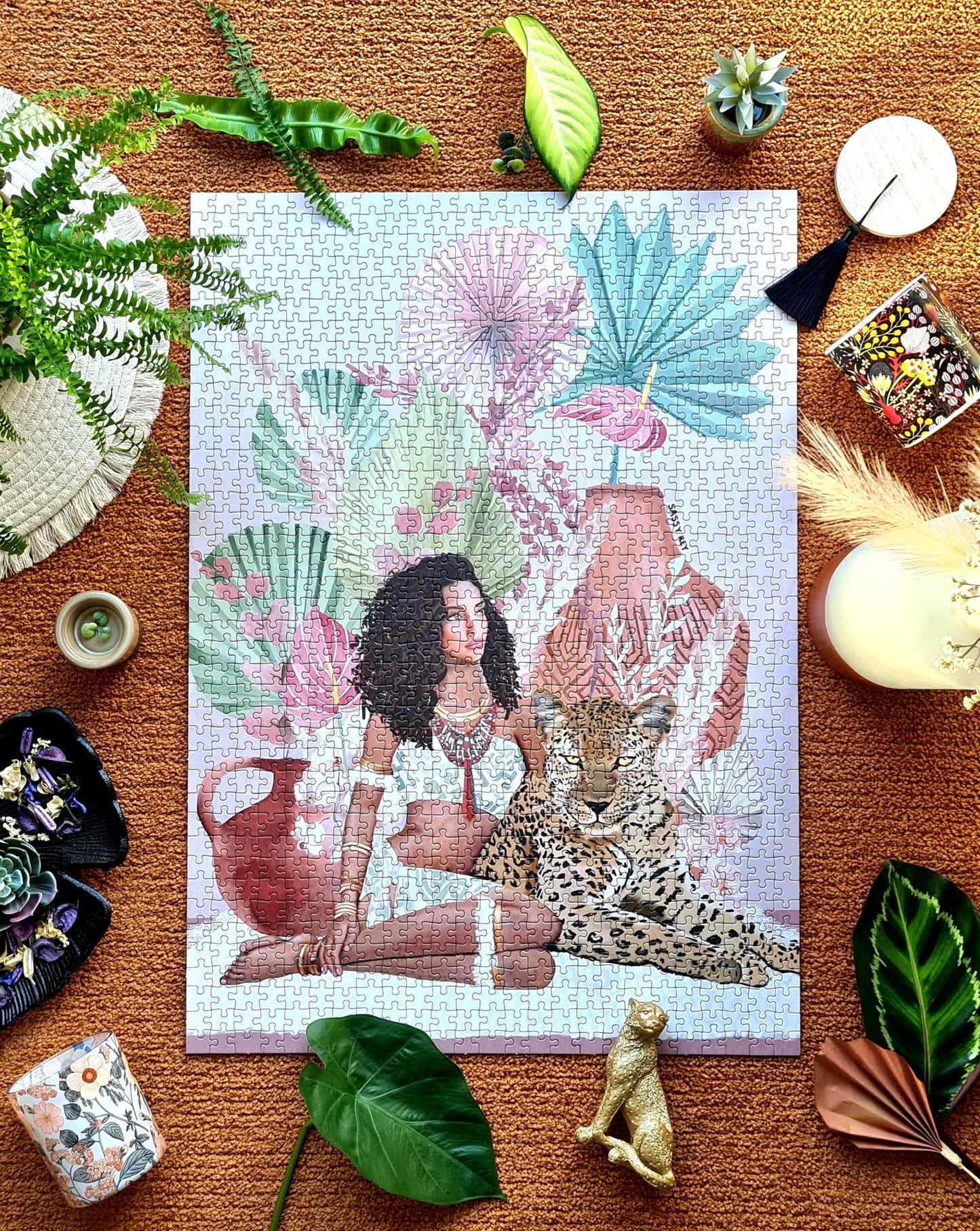 Puzzle n°5 "The Jaguar Woman" 1000 pièces
