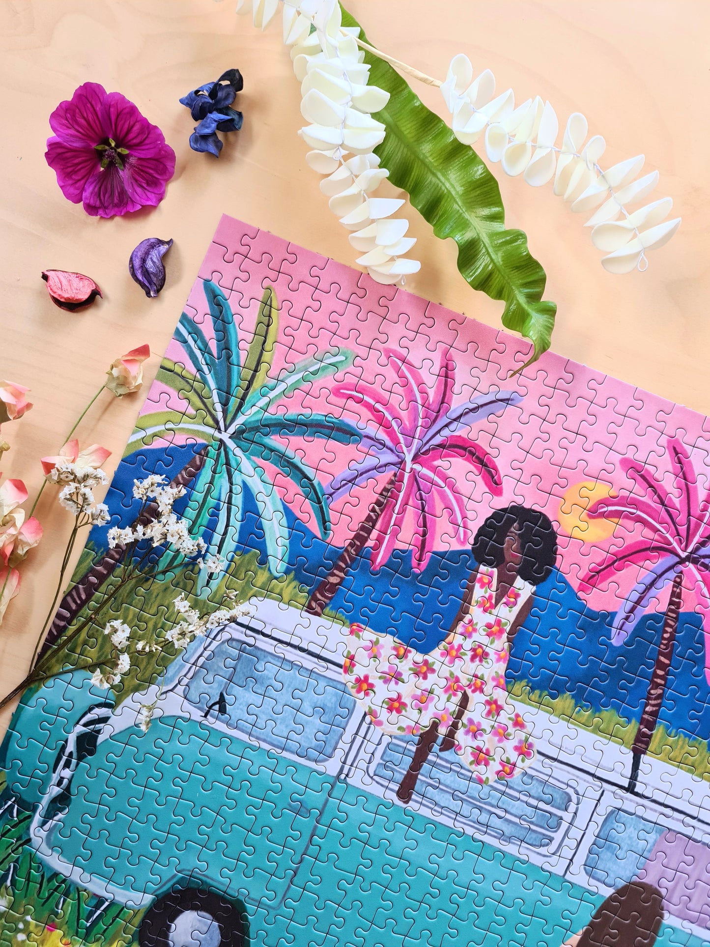 Puzzle n#3 "Van Life" 1000 pieces by Nolwenn Studio