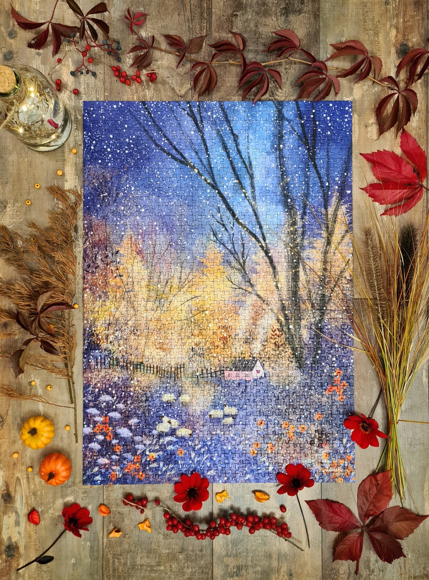 Puzzle n#2 "Glowing Winter" 1000 pieces