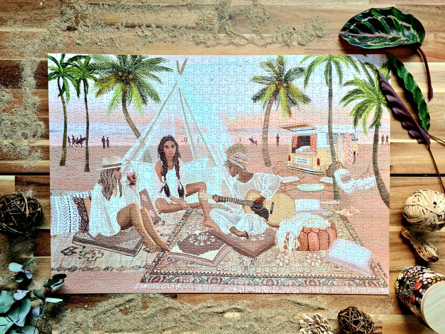 Puzzle n#11 "Bohemian Summer" 1000 pieces by Sarah Reyes
