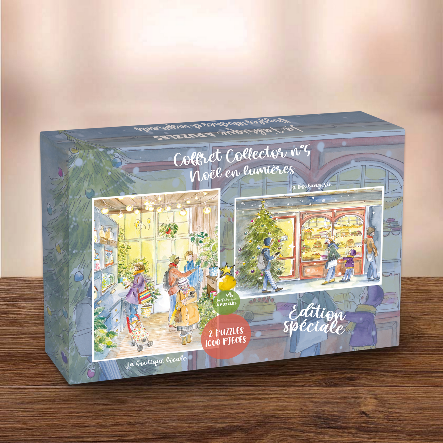 Coffret Collector n°5 "Noël en lumières" 2 puzzles 1000 pièces