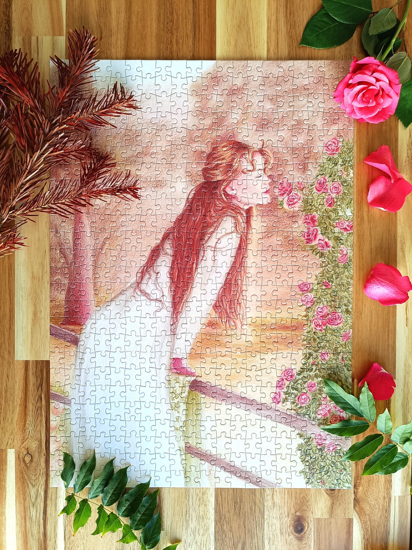 Puzzle "Les dernières roses" 500 pièces L'Automne en rose