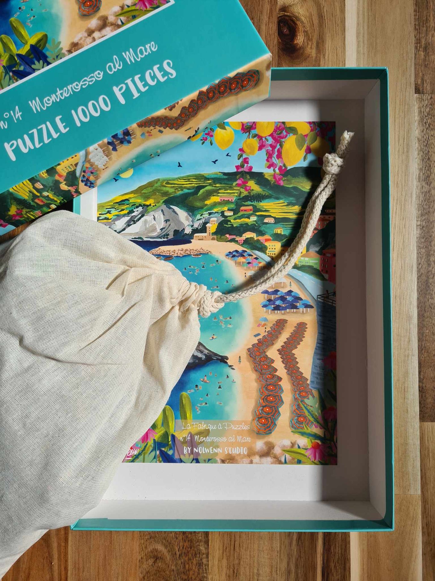 Puzzle n#14 "Monterosso al mare" 1000 pieces by Nolwenn Studio