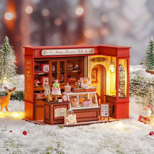 KIT de Maison miniature DIY (Robotime Rolife) - Honey Dessert Talk avec éclairage LED
