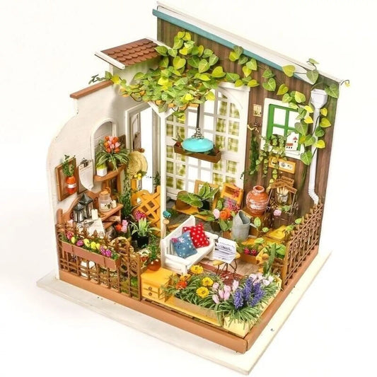 KIT de Maison miniature DIY (Robotime Rolife) - Miller's Flower House avec éclairage LED
