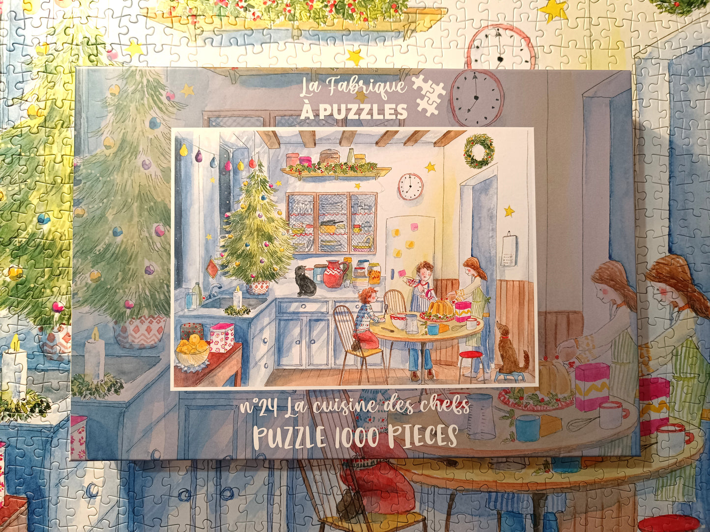 Puzzle n°24 "La cuisine des chefs" 1000 pieces by Delphine Balme