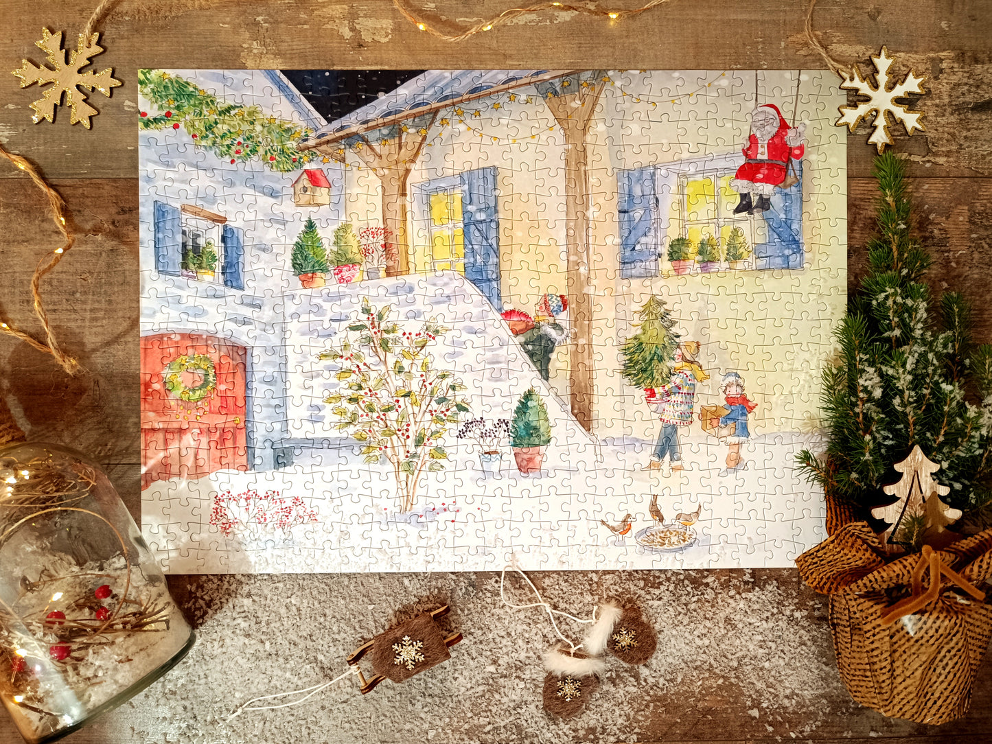 Puzzle n°25 "Maison de campagne" 500 pieces by Delphine Balme