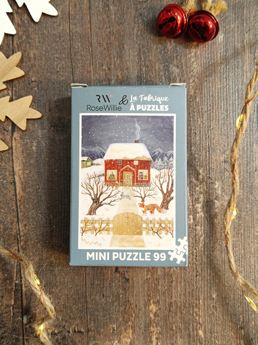 “Winter cabin” by Les minis de RoseWillie et La Fabrique, 99 pieces