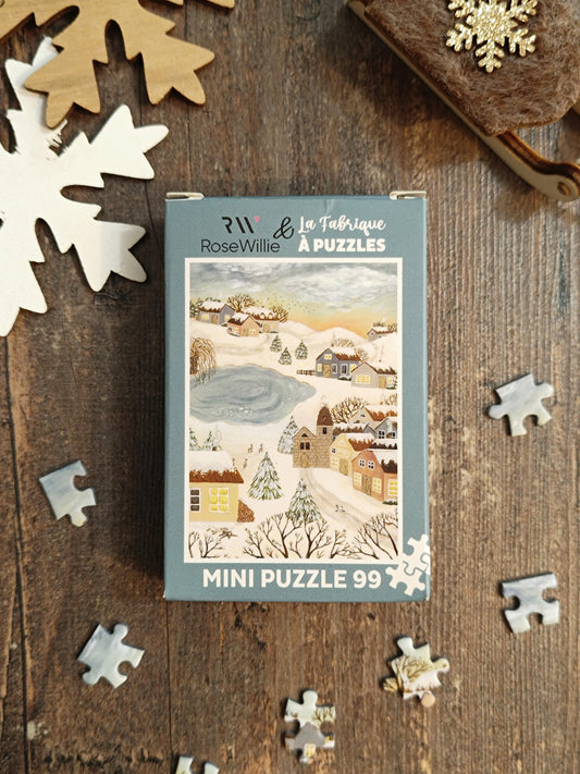 “Winter town” by Les minis de RoseWillie et La Fabrique, 99 pieces
