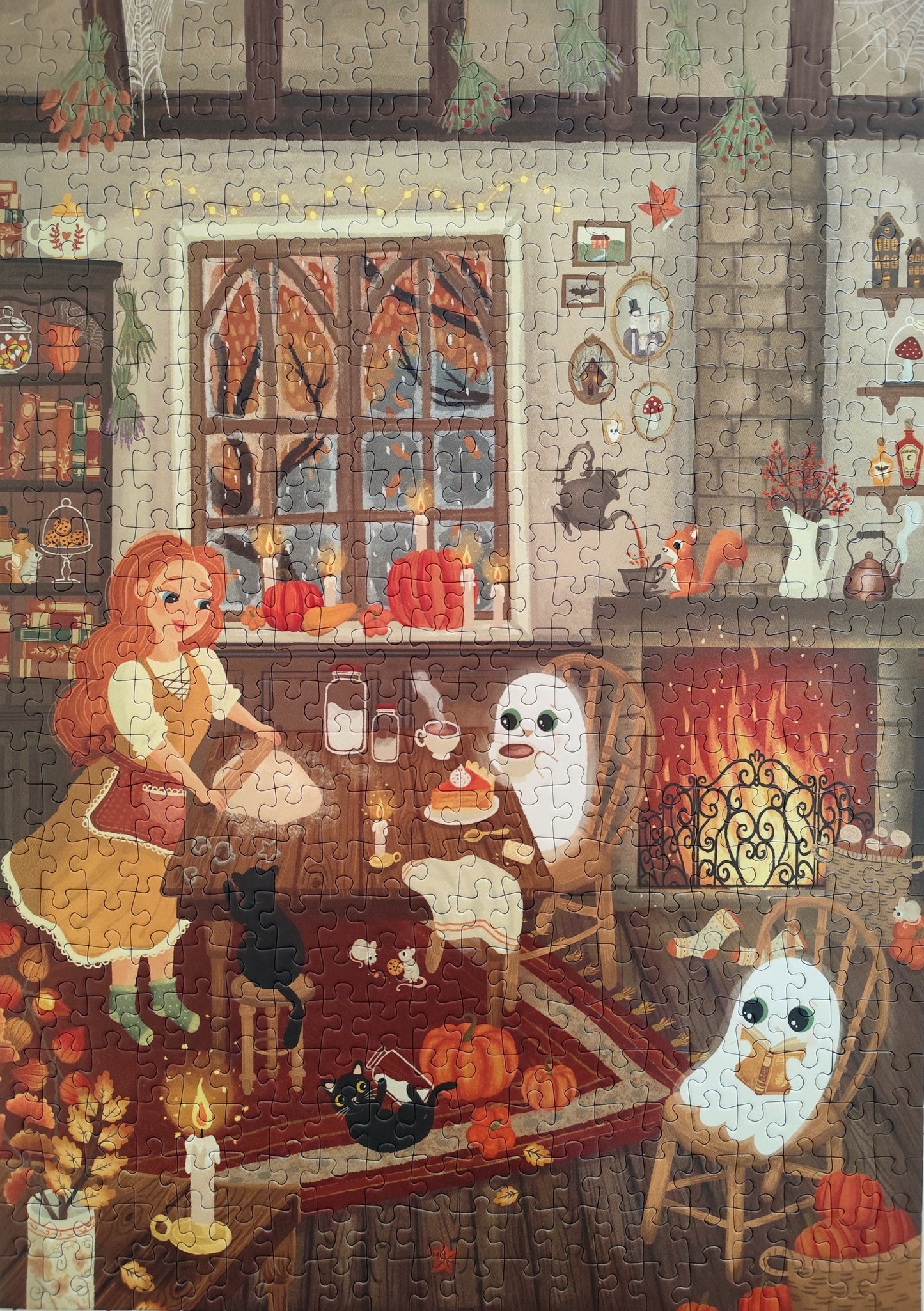 Puzzle "Moment cosy avec Mr Ghost" 500 pièces par Sérénitam
