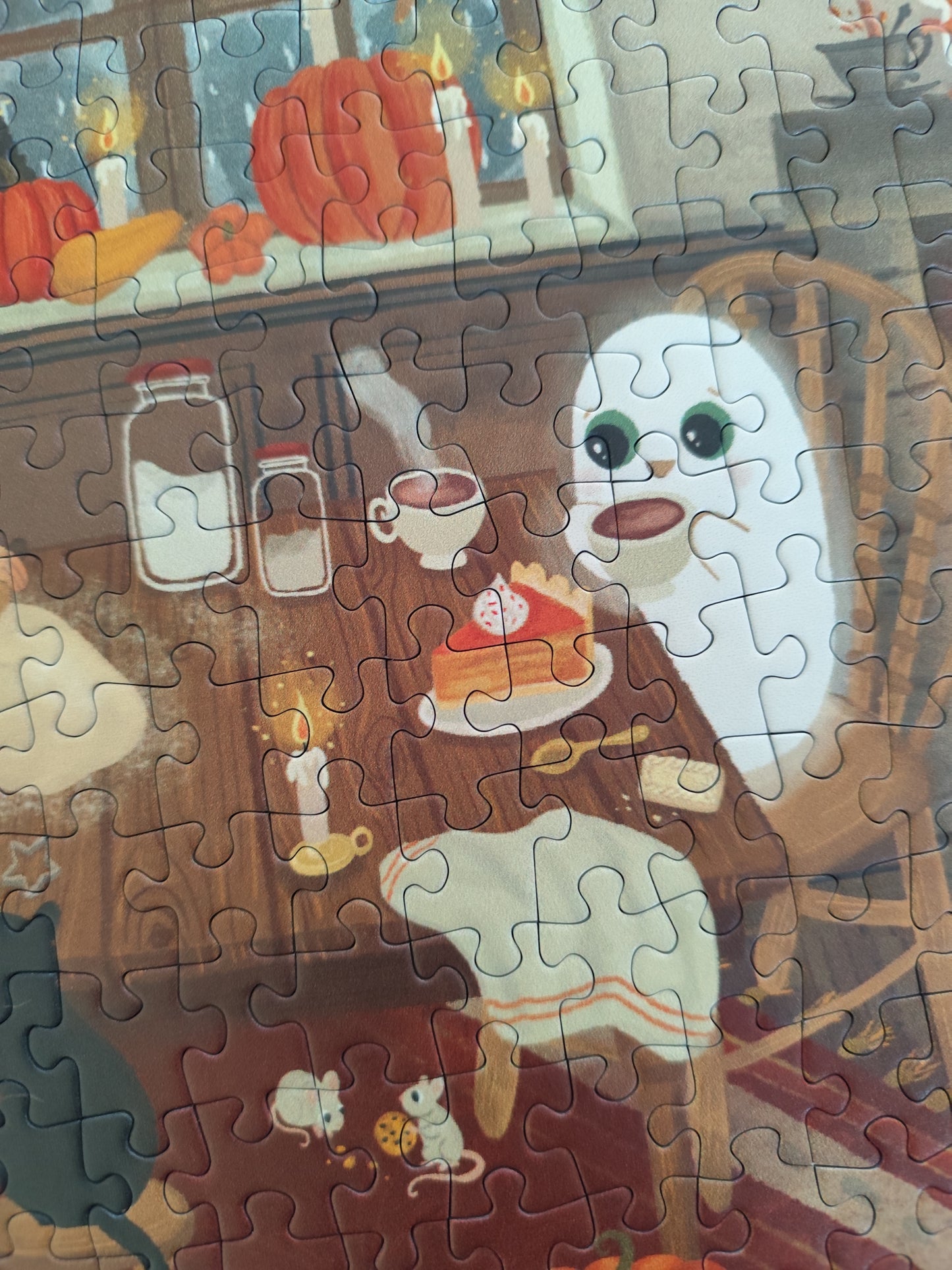 Puzzle "Moment cosy avec Mr Ghost" 500 pièces par Sérénitam