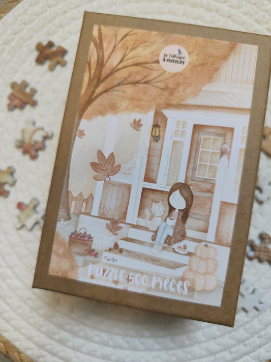 Puzzle "Sous le porche" 500 pièces par Atelier mignolyne