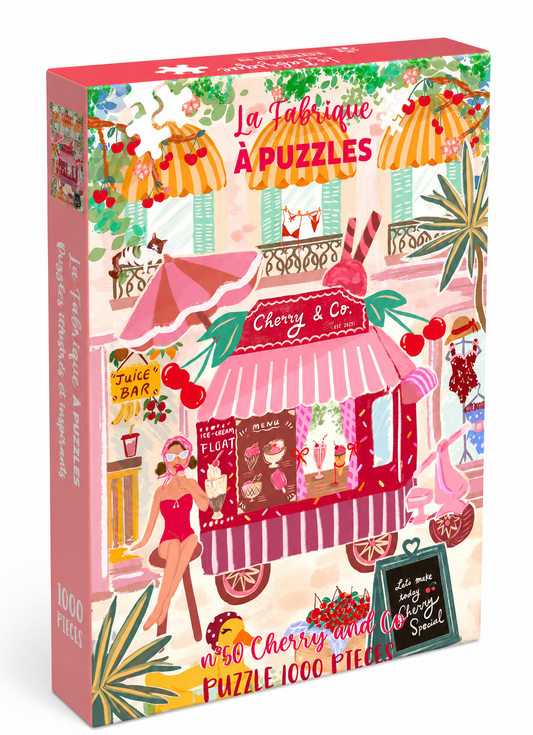 Puzzle illustré 1000 pièces "Cherry and Co"